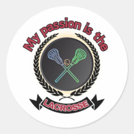 クロスラクロススティックボールパッションスポーツゲーム ラウンドシール
