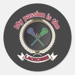 クロスラクロススティックボールパッションスポーツゲーム ラウンドシール