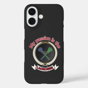 クロスラクロススティックボールパッションスポーツゲーム iPhone 16ケース