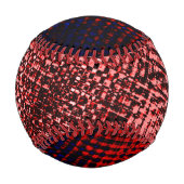 クロスリスクの赤と青 野球ボール (裏面)