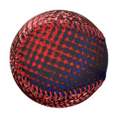 クロスリスクの赤と青 野球ボール (正面左)