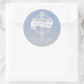 クロスリース |ベリー男の赤ちゃんバプテスマ ラウンドシール (バッグ)