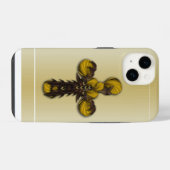 "クロスリーブスアブストラクション" iPhone 14ケース iPhoneケース (裏面横)