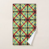 クロスレインボーストライプズ柄バスタオル バスタオルセット (ハンドタオル)