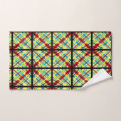 クロスレインボーストライプズ柄バスタオル バスタオルセット (ハンドタオル)