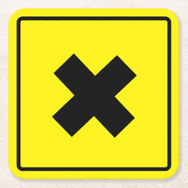 クロスロードスクエア紙コースター スクエアペーパーコースター