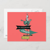 クロスロードヴィンテージダイナーサイン ポストカード (正面/裏面)