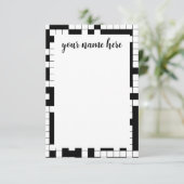 クロスワパーソナライズされたードノーテカード サンキューカード (スタンド正面)