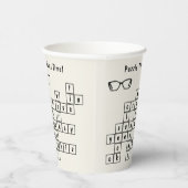 クロスワパーソナライズされたードパズル、眼鏡フレーム 紙コップ (右)