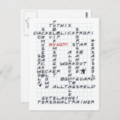 クロスワーズハント<3 ポストカード (正面/裏面)