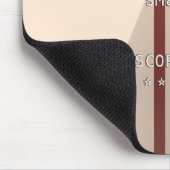 クロスワードとメッセージか名前は？ベージュ越し マウスパッド (コーナー)