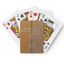 クロスワードの名前かメッセージか？茶色を越えて