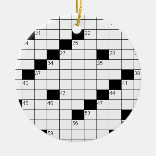 クロスワードオーナメント セラミックオーナメント (正面)