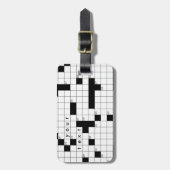 クロスワードグリッド ラゲッジタグ (正面縦)