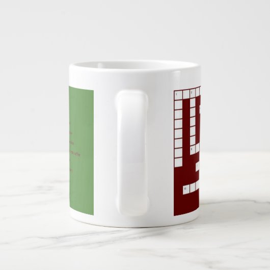 クロスワードコーヒーマグ ジャンボコーヒーマグカップ (裏面)