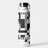 クロスワードパズルと単語 ウォーターボトル (背面)