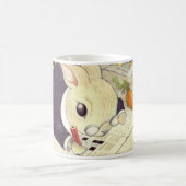 クロスワードパズルのウサギ コーヒーマグカップ (中央)