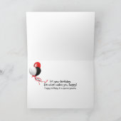 クロスワードパズルの誕生日 カード (内部)