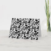 クロスワードパズルの誕生日 カード (正面)