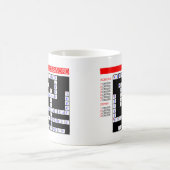 クロスワードパズルはイライラする可能性がある コーヒーマグカップ (中央)