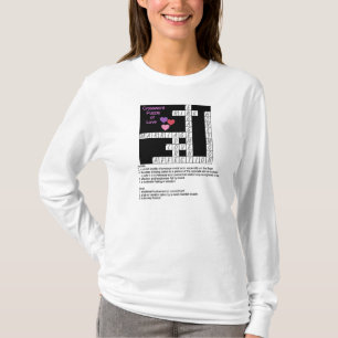 クロスワードパズルオブラブフード付きスウェットシャツ Tシャツ