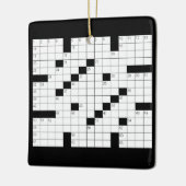 クロスワードパズルオーナメント セラミックオーナメント (左)