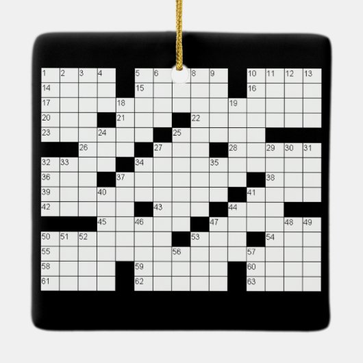 クロスワードパズルオーナメント セラミックオーナメント (裏面)