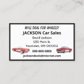 クロスワードパズルカーディーラー 名刺 (裏面)