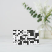 クロスワードパズルカーディーラー 名刺 (スタンド正面)