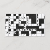 クロスワードパズルカーディーラー 名刺 (正面)