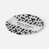 クロスワードパズルテーマ誕生日 ペーパープレート (アングル)