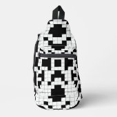 クロスワードパズルデザインスリングバッグ スリングバッグ (正面)