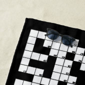 クロスワードパズルデザインビーチタオル ビーチタオル (インサイチュ)