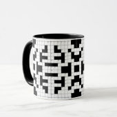 クロスワードパズルデザインマグ マグカップ (正面左)