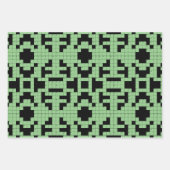 クロスワードパズルデザインラッピング紙セット ラッピングペーパーシート (正面2)