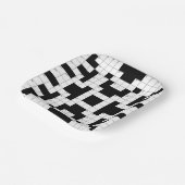 クロスワードパズルデザイン紙プレート ペーパープレート (傾斜あり)