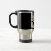 クロスワードパズルパターングラフィックスゲームおもしろいワード トラベルマグ (左)