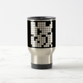 クロスワードパズルパターングラフィックスゲームおもしろいワード トラベルマグ