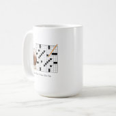 クロスワードパズルマグ コーヒーマグカップ (正面左)