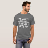 クロスワードパズル不機嫌な語彙ユーモア Tシャツ (正面フル)