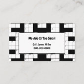 クロスワードパズル事業 名刺 (裏面)