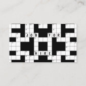 クロスワードパズル事業 名刺 (正面)