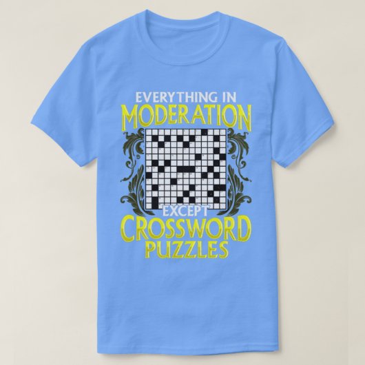 クロスワードパズル以外の節度の全て Tシャツ (デザイン正面)