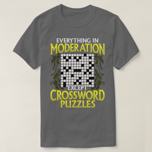 クロスワードパズル以外の節度の全て Tシャツ (デザイン正面)