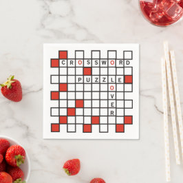 クロスワードパズル恋人 スタンダードカクテルナプキン