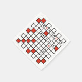 クロスワードパズル恋人 スタンダードカクテルナプキン (角)