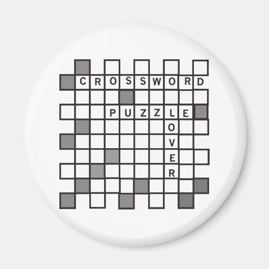 クロスワードパズル恋人 マグネット (正面)