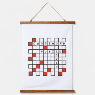 クロスワードパズル恋人 吊り下げ型タペストリー