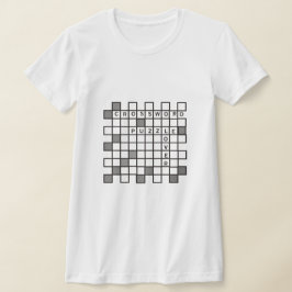 クロスワードパズル恋人Tシャツ Tシャツ