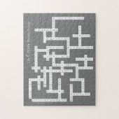 クロスワードパズル意味論ユーモア灰色 ジグソーパズル (縦)